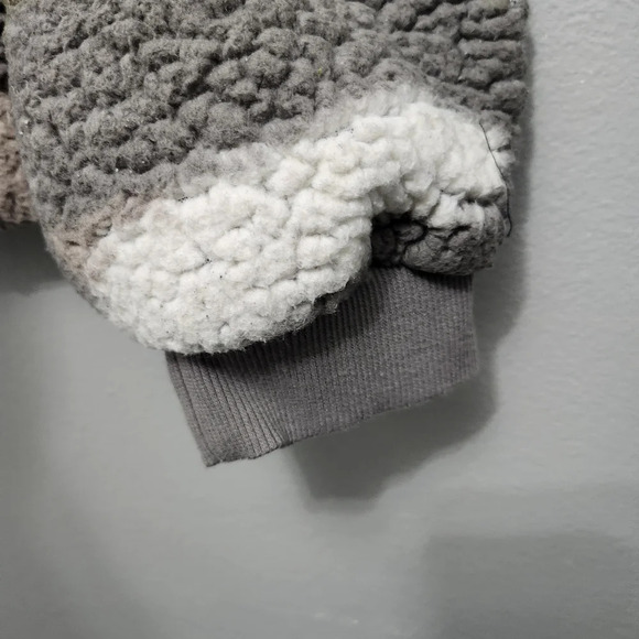 Hippie rose junior's cropped sherpa sweatshirt jacket size large camouflage - Picture 3 of 11